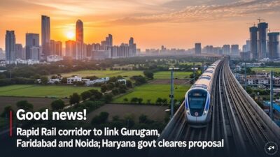 Haryana Government Approves Proposal for Fast Rail Corridor Connecting Gurugram, Faridabad, and Noida.
