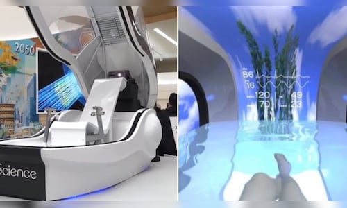 In Japan, a 'human washing machine' that cleans and dries users in just 15 minutes is causing a stir.