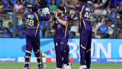 KKR secures the toss and opts to bowl first.