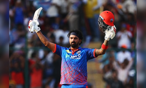 KL Rahul Hits 6th IPL Century, Leads Delhi Capitals to Record Partnership Against Punjab Kings