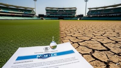 NGT threatens to close 6 cricket stadiums due to lack of water source information.