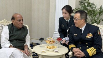 Rajnath Singh Holds Meeting with Chinese Defence Minister Dong Jun in Bishkek During SCO Gatherings