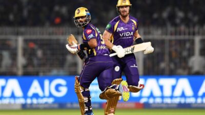 Rashid dismisses Green on the final delivery; KKR sets a total of 180.