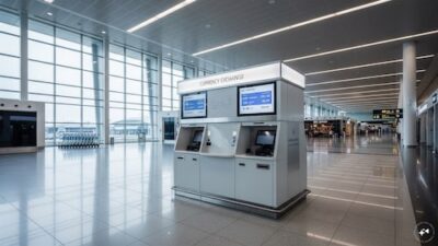 Rupees can now be exchanged in airport departure areas post-immigration.