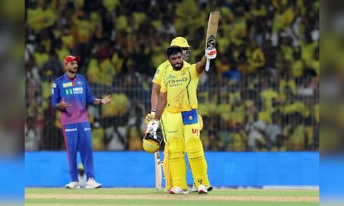 Samson's century and Mhatre's half-century lead CSK to a total of 212/2 against DC.