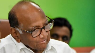 Sharad Pawar hospitalized at Breach Candy in Mumbai.