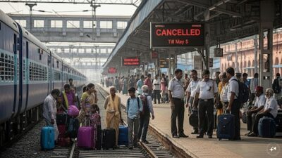 South Central Railway Suspends Train Services on Vijayawada–Duvvada Route Until May 5: See Complete List