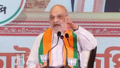 West Bengal Elections: Amit Shah Unveils BJP Manifesto, Pledges 7th Pay Commission and Uniform Civil Code Within Six Months