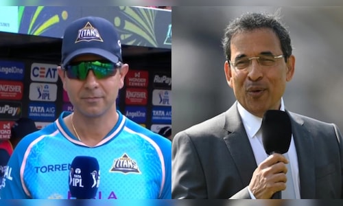 What transpired in the contentious conversation between Vikram Solanki and Harsha Bhogle during the GT vs LSG match?