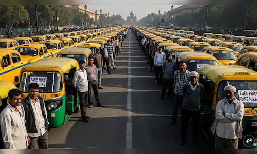 Delhi taxi unions declare a three-day strike starting May 21 to protest fare increases.