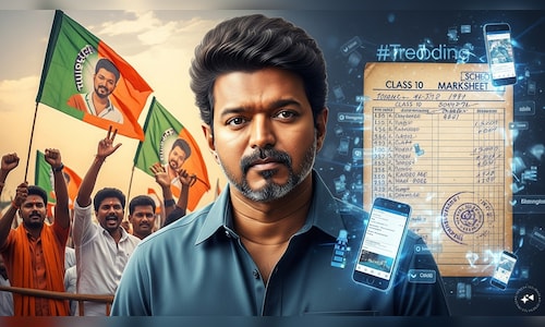 Did Thalapathy Vijay achieve a 64.6% in his 10th-grade exams? Reported mark sheet generates online discussion.
