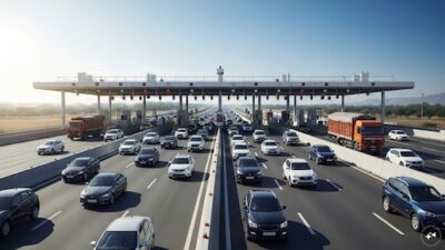 India launches its inaugural barrier-free tolling system on NH-48 in Gujarat.