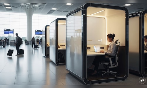 New Personal Work Pods Unveiled for Travelers at Hyderabad Airport