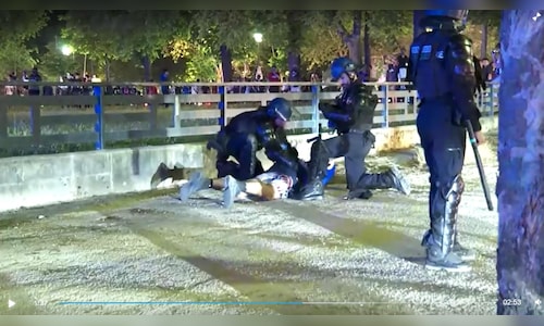 Paris police arrest multiple individuals following unrest during PSG celebration festivities.