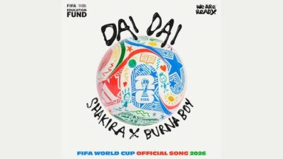 Shakira and Burna Boy unveil "Dai Dai" as the official song for FIFA World Cup 2026, with royalties benefiting the FIFA Global Citizen Education Fund.