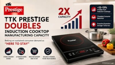 TTK Prestige Expands Induction Cooktop Capacity, Declares Sustained Demand Surge