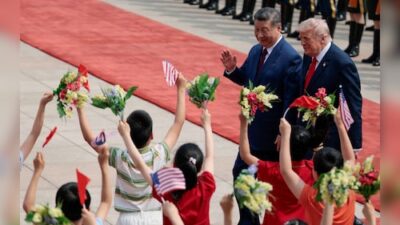 Trump Welcomed by Xi in Beijing as High-Stakes Summit Talks Kick Off | Photo Highlights