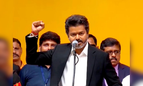 Vijay is sworn in as Chief Minister of Tamil Nadu, while TVK leaders assume their roles as ministers.