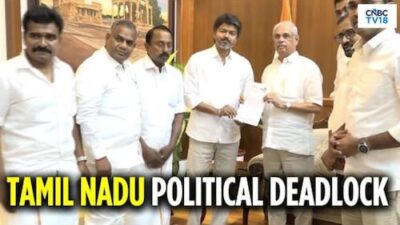 Vijay's TVK threatens that all MLAs will step down if DMK and AIADMK collaborate to form the Tamil Nadu government.