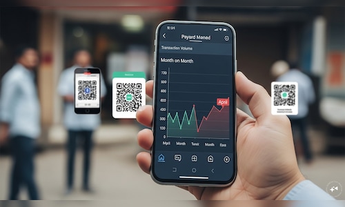 What accounts for the decline in UPI transactions from March to April?