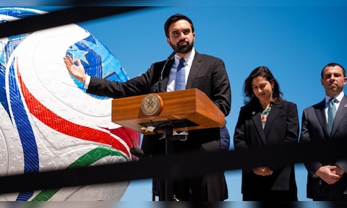Zohran Mamdani unveils $26 meal specials for the 2026 FIFA World Cup in New York City.