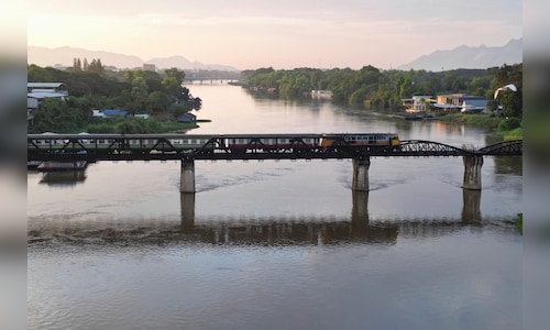 A submerged 'death railway' emerges in Thailand after years — Check out the photos.