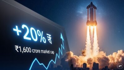 A ₹1,600 crore firm soars 20% after discussing prospects with SpaceX's Elon Musk.