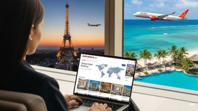 Air India passengers can now reserve international accommodations through the airline's website; find out how.