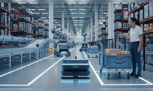 Amazon launches advanced Proteus robot and announces €10 billion investment in Europe, aiming to create 25,000 jobs.