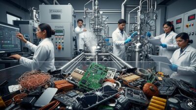 IIT Madras creates local pilot facility for processing 100 tons of e-waste annually.