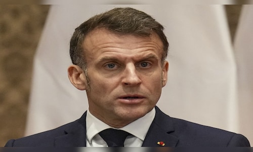 Macron announces that the French Navy, with UK support, has stopped a Russian tanker under sanctions.