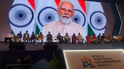 Modi inaugurates the 2026 Yogasana Championship in Ahmedabad; sets sights on CWG 2030 and the 2036 Olympics.