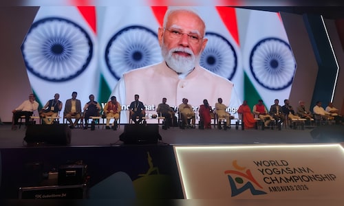 Modi inaugurates the 2026 Yogasana Championship in Ahmedabad; sets sights on CWG 2030 and the 2036 Olympics.