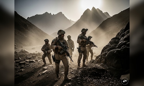 Security forces conduct operation targeting terrorists in northwest Pakistan.