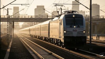 Two railway stocks climb by as much as 4% following order wins announced on Friday.