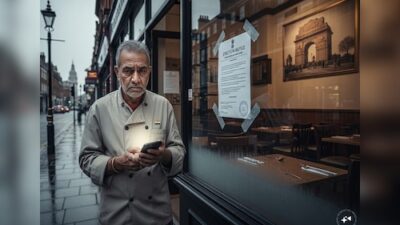 UK eatery urges India to step in on eviction issue.