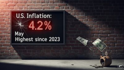 US Inflation Reaches 4.2% in May, Hitting Its Highest Point Since 2023