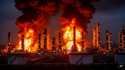 Ukraine Strikes Oil Refinery in Russia's Krasnodar Region Overnight