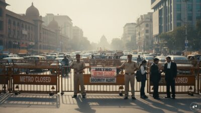 17 Delhi Metro stations stay shut for the third consecutive day due to ongoing CJP protest.
