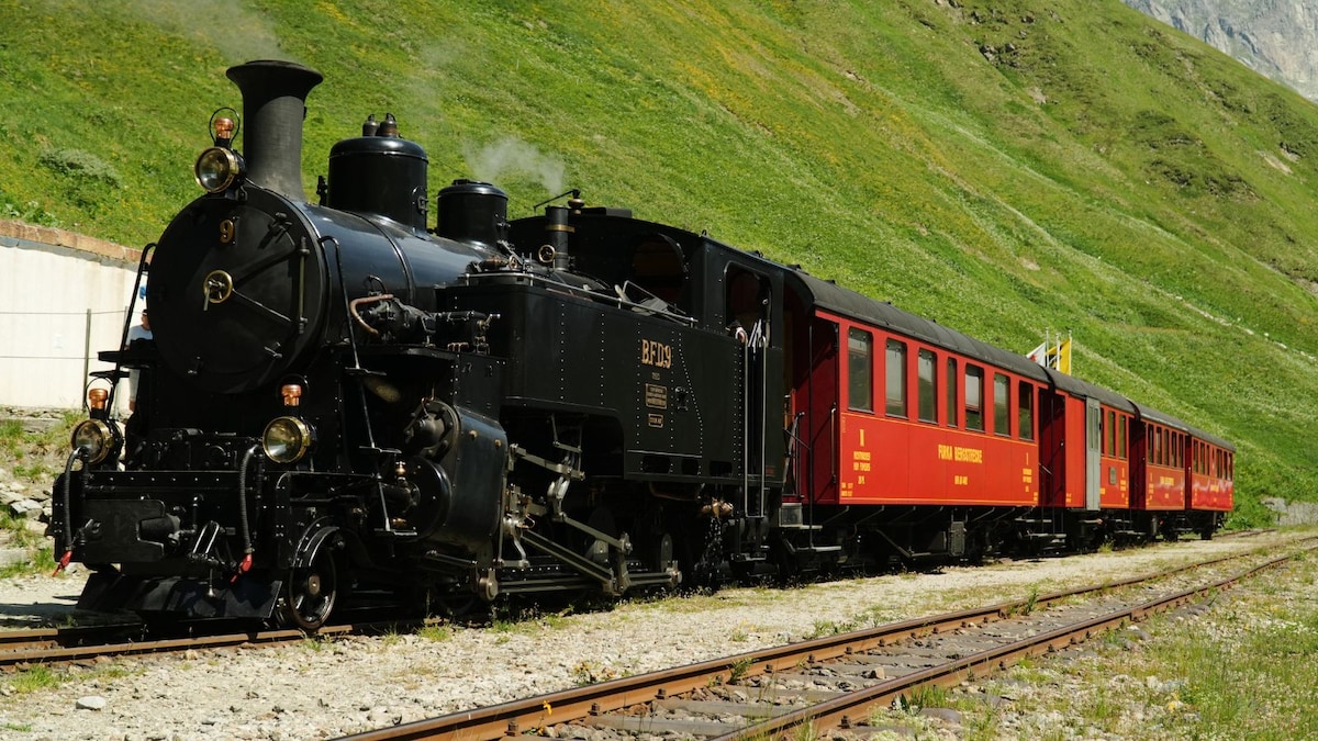 A Century-Old Steam Railway Revives in the Heart of the Swiss Alps