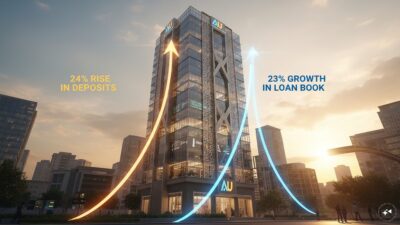 AU Small Finance Bank Sees 24% Increase in Deposits and 23% Growth in Loan Portfolio for Q1