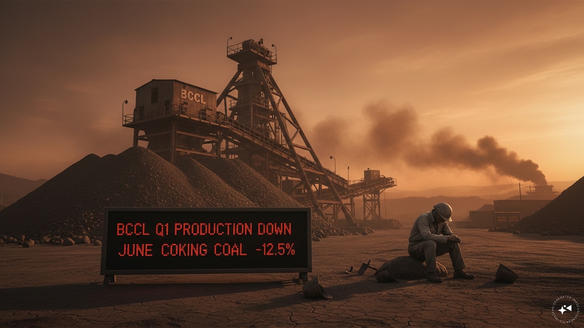 BCCL Sees Decline in Q1 Coal Production; June Coking Coal Output Decreases by 12.5%