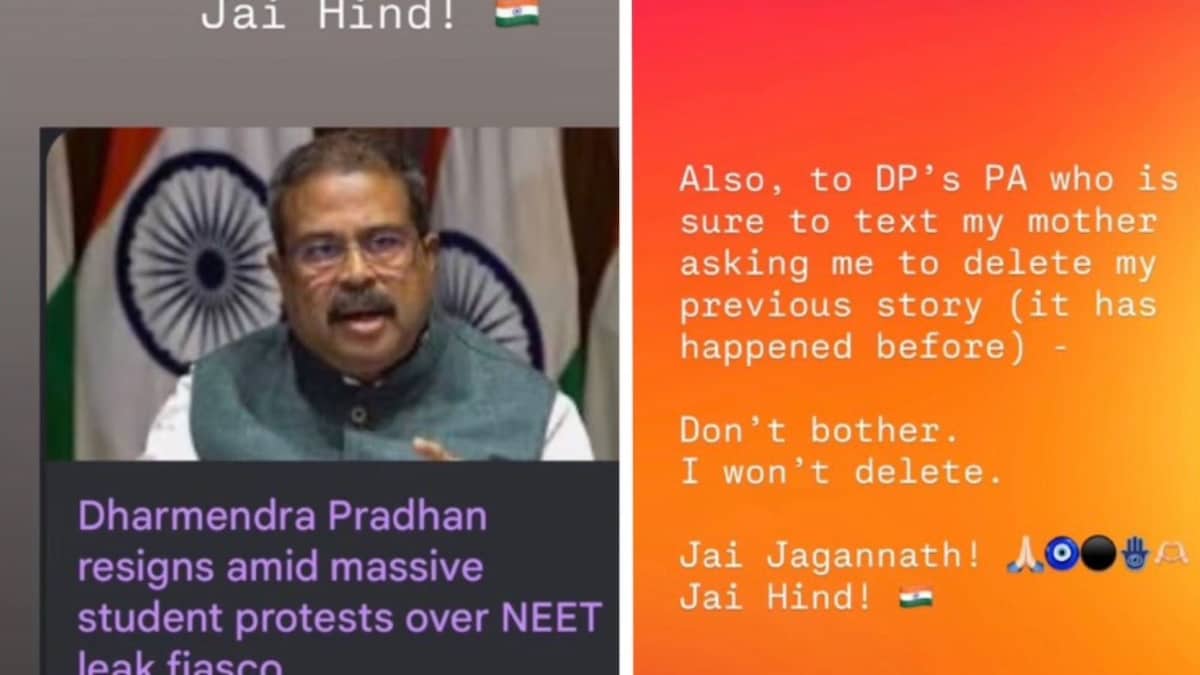 BJP MP Aparajita Sarangi’s Daughter’s Instagram Post About Dharmendra Pradhan Goes Viral with 'Won't Delete'