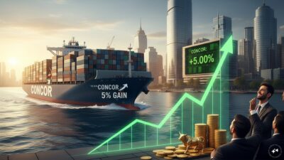 CONCOR stock surges 5% following a 9% increase in container volumes for the June quarter.
