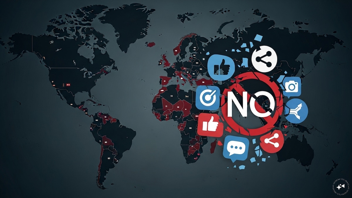 Increasing number of nations take steps to prohibit social media for minors.