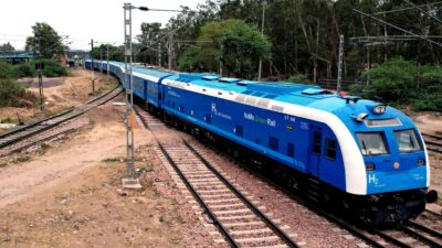 India unveils its inaugural hydrogen-powered train, yet experts anticipate limited adoption.