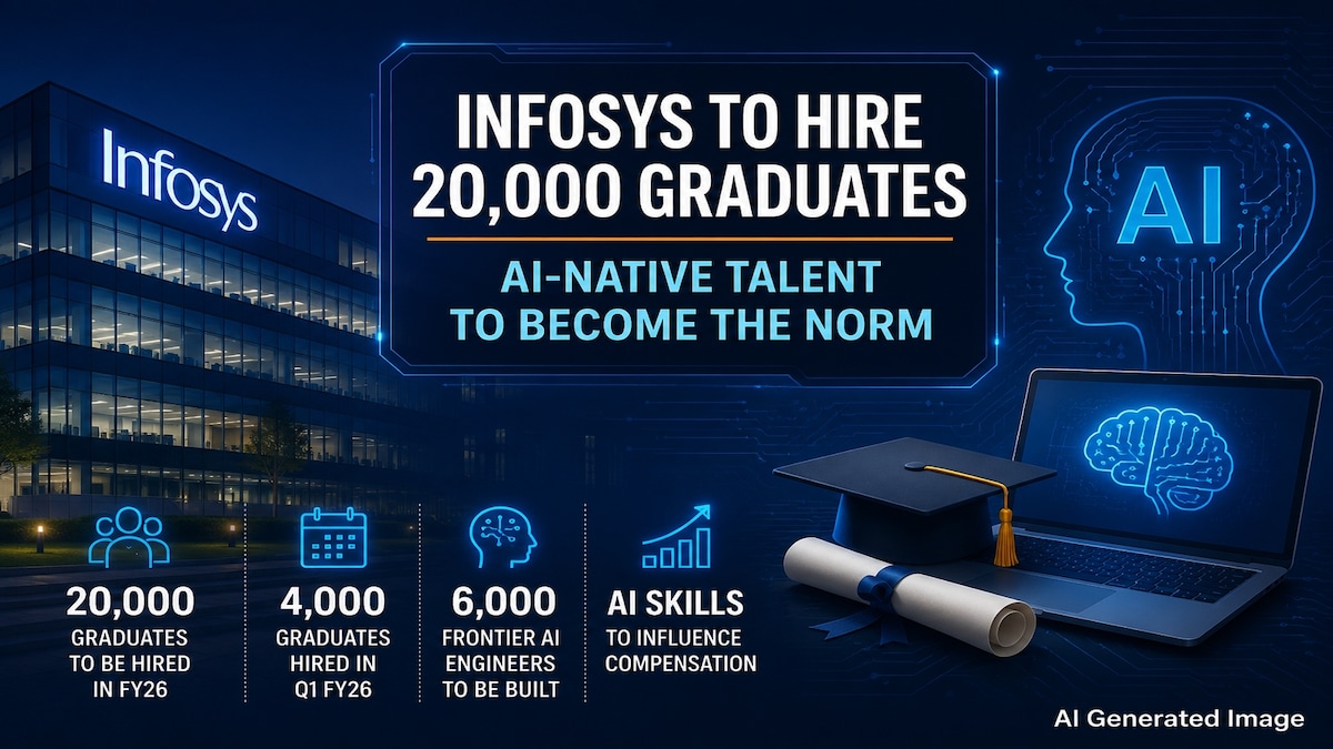 Infosys to Continue Campus Hiring, Aiming to Recruit 20,000 Graduates Despite AI Advancements
