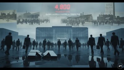 Microsoft Reveals 4,800 Job Reductions: An Examination of Major Corporate Layoffs in History