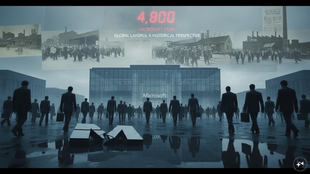 Microsoft Reveals 4,800 Job Reductions: An Examination of Major Corporate Layoffs in History