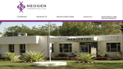 Neogen Chemicals receives ₹15 crore insurance compensation for Dahej fire; total claim amounts to ₹155 crore.